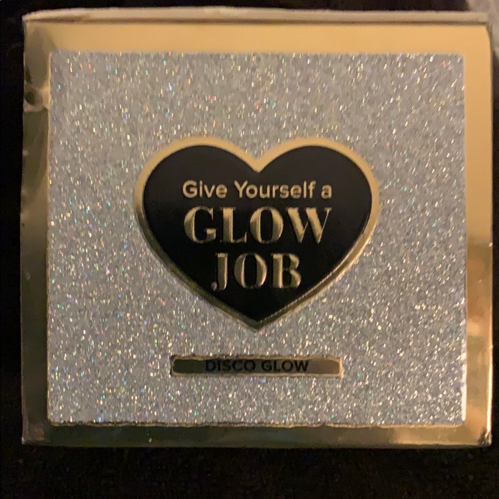 Glow Job peel off sparkly night time face mask.